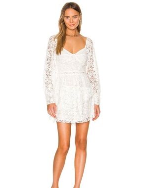 green emerald velvet dress LoveShackFancy Women's Natasha Flounce Tiered Dress - White